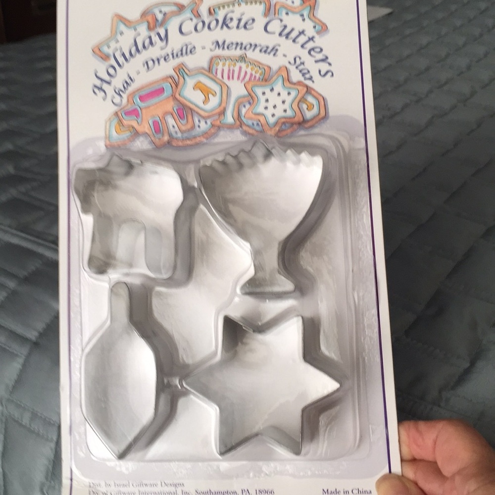 Jewish holiday cookie cutters, NEW
